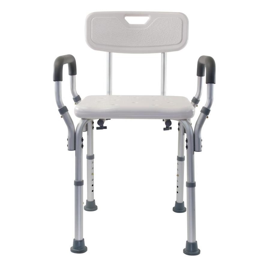 Essential Medical Supply Adjustable Molded Shower Bench with Arms and Back | B3011