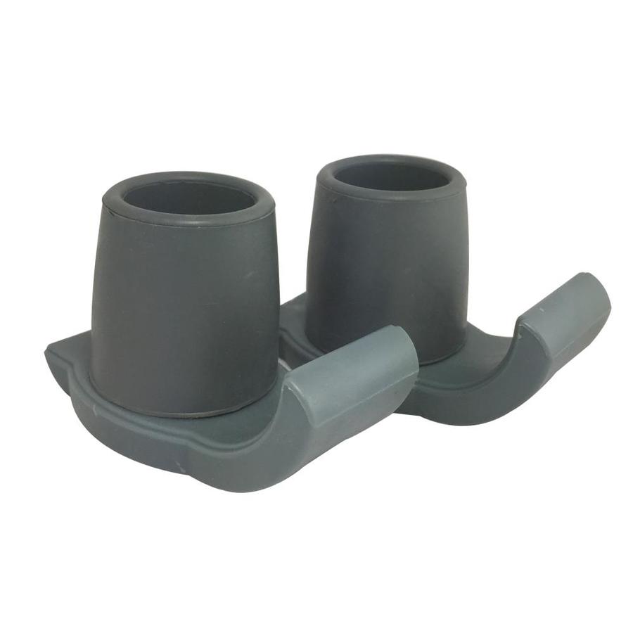 Essential Medical Supply Pop N' Glide Walker Ski Rubber in Gray | W605
