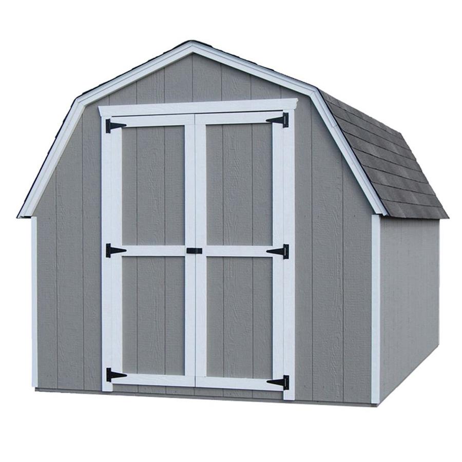 Little Cottage Company 10-ft x 12-ft Value Gambrel Engineered Storage Shed | 10X12 VGB-4-WPC