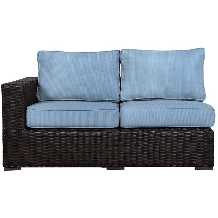 Teva Furnitureteva Furniture Santa Monica Outdoor Wicker Right Side Sectional Includes Sunbrella Cushions Air Blue En T Smres Aibl Dailymail