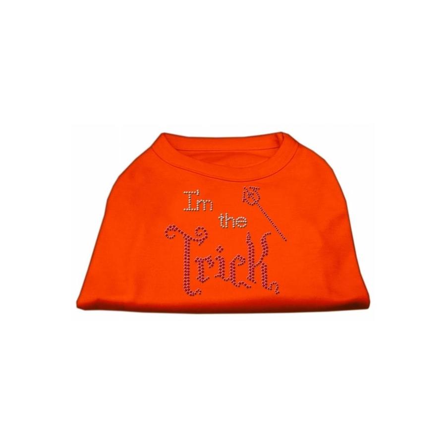 Mirage Pet Products Mirage Pet Products52-90 XSOR I Am The Trick Rhinestone Dog Shirt, Orange- Extra Small | MR52-90XSOR