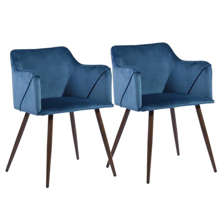 Casainc Upholstered Side Chair Set Of 2 Modern Navy Blue Velvet Accent Chair Aldridgevelvetnavybn Ibt Shop