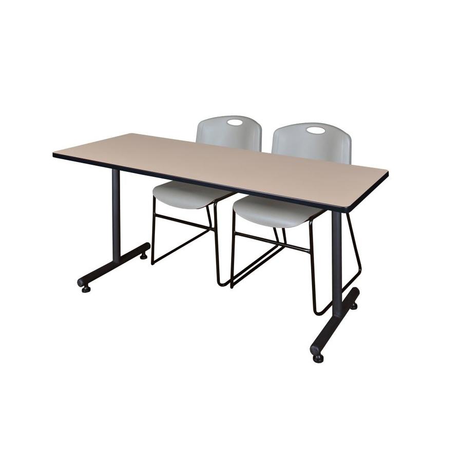 Regency Training Off-White 4-Person Training Table (72-in W x 29-in H) | MKTRCT7230BE44GY