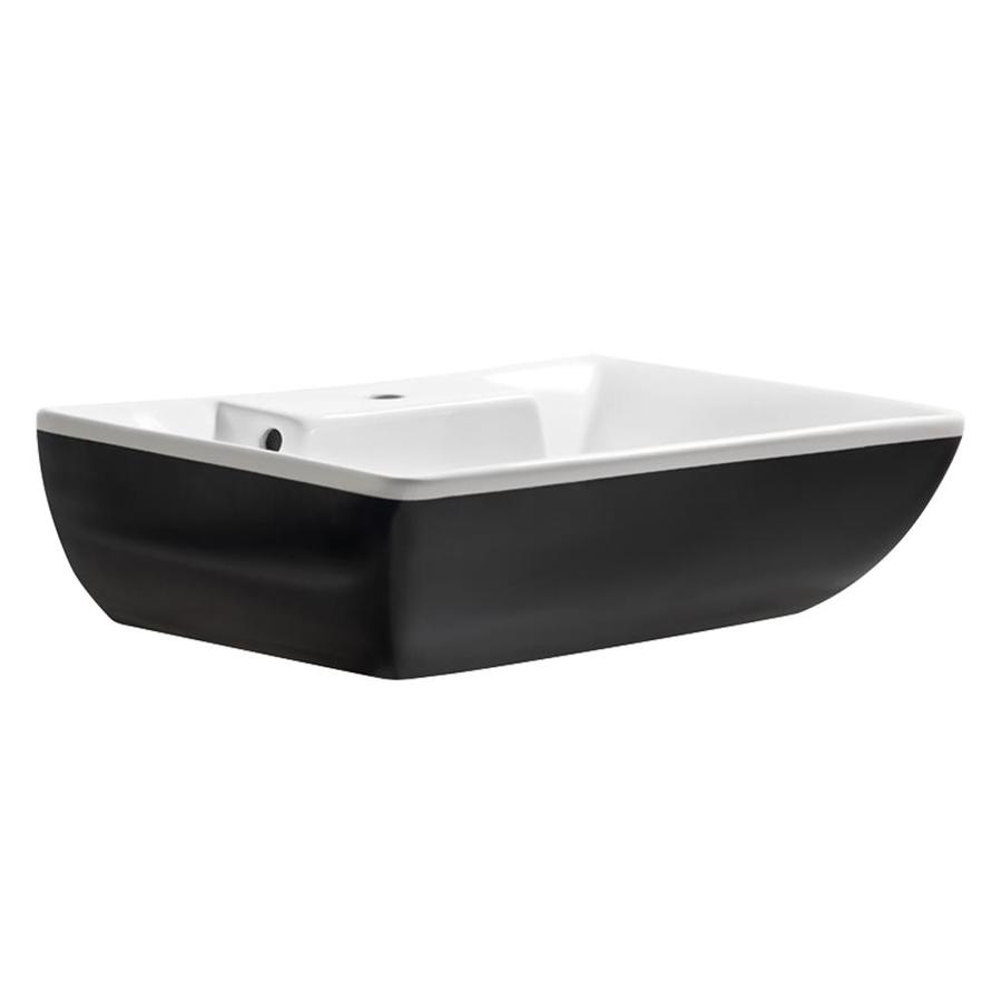 Fresca Moselle White Ceramic Vessel Rectangular Bathroom Sink With Overflow Drain 12 5 In X 24 6 In In The Bathroom Sinks Department At Lowes Com