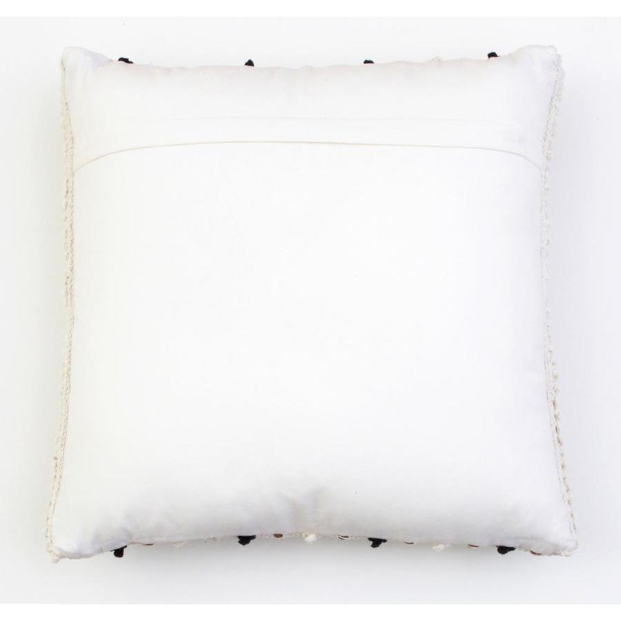 Decor Therapy Thro By Marlo Lorenz 20 In X 20 In Black Woven Cotton Blend Square Indoor Decorative Pillow In The Throw Pillows Department At Lowes Com