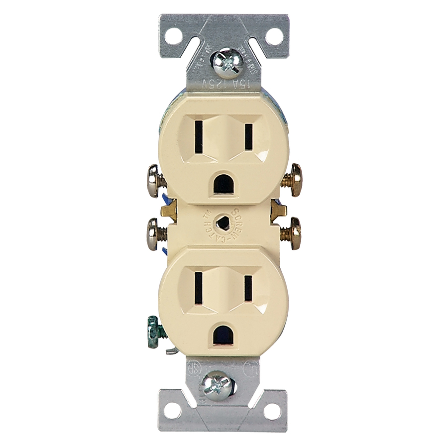 Cooper Wiring Devices 10 Pack 15 Amp Ivory Duplex Electrical Outlet