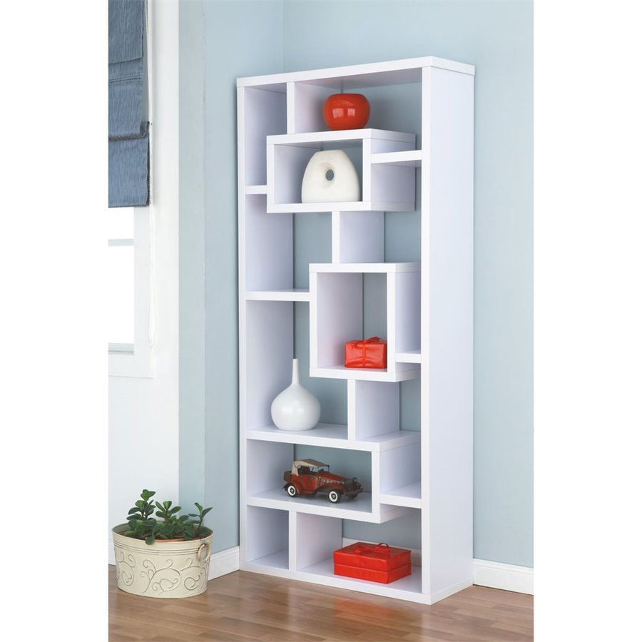 Enitial Lab Celine White 71 in 11 Shelf Bookcase