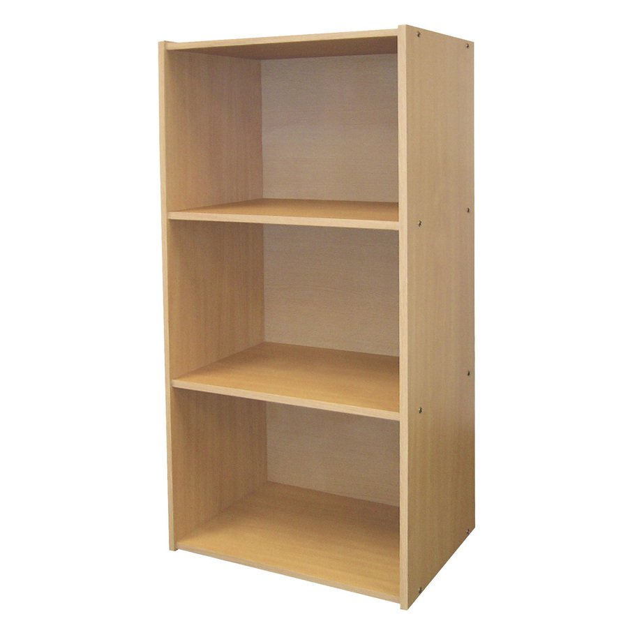 ORE International Natural 35.5 in 3 Shelf Bookcase