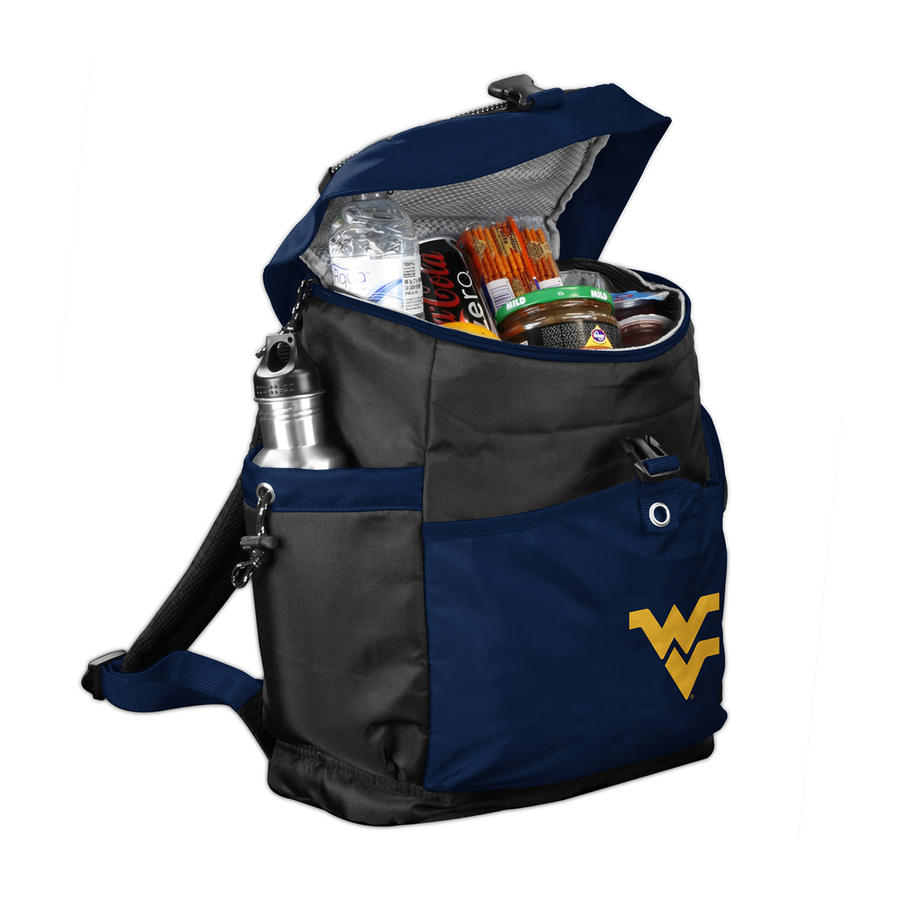 Logo Chairs West Virginia Mountaineers 288 fl oz Polyester Backpack Cooler