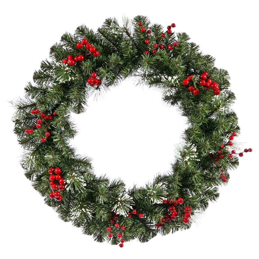 Vickerman 30 in Siegal Berry Unlit Artificial Christmas Wreath