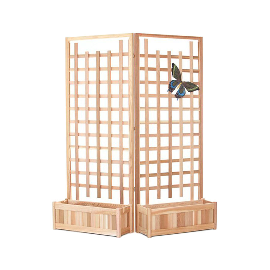 All Things Cedar W x H Natural Cedar Utilitarian Trellis