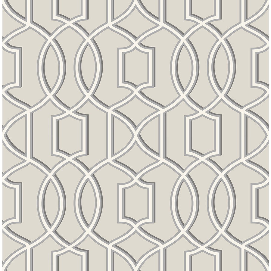 Brewster Wallcovering Grey Strippable Non Woven Paper Unpasted Classic Wallpaper