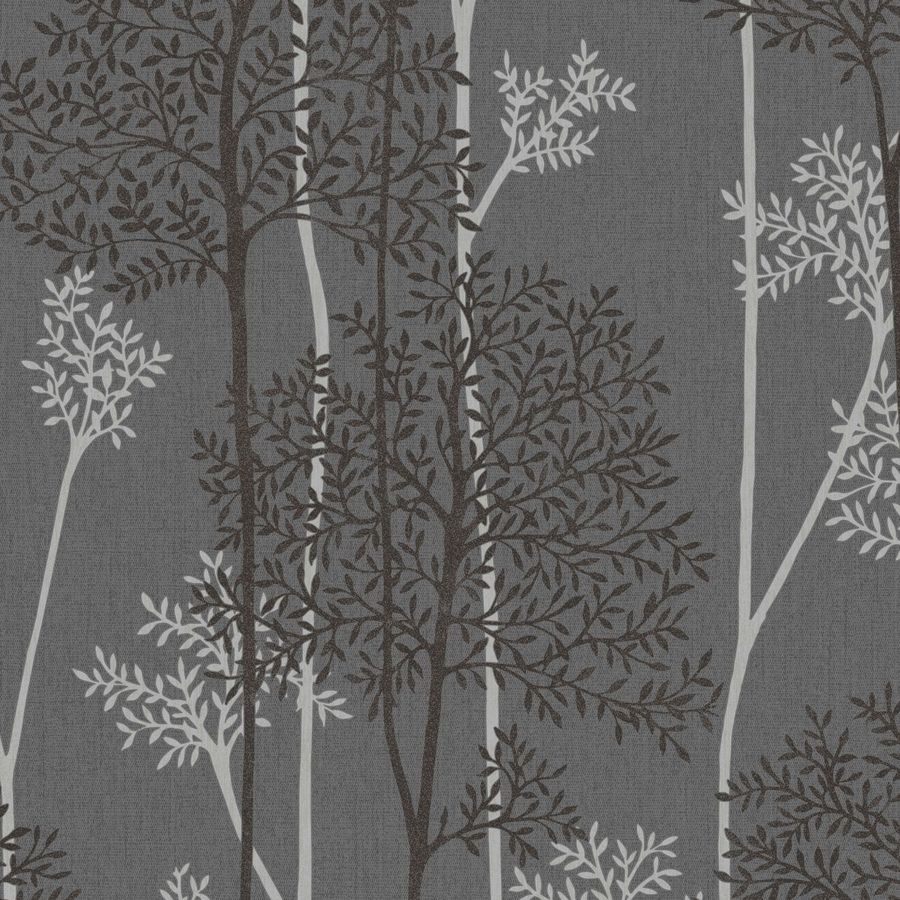 Graham & Brown Charcoal/Silver Strippable Non Woven Paper Unpasted Textured Wallpaper