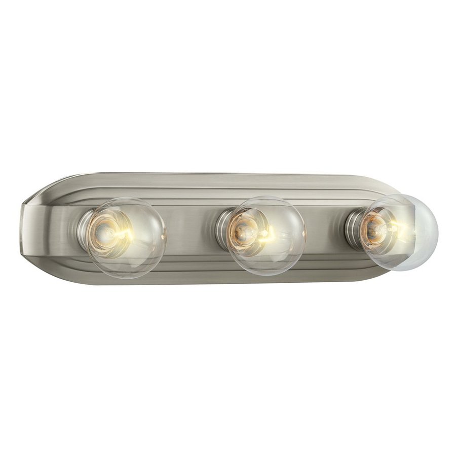 Designers Fountain 3 Light Brushed Nickel Bathroom Vanity Light