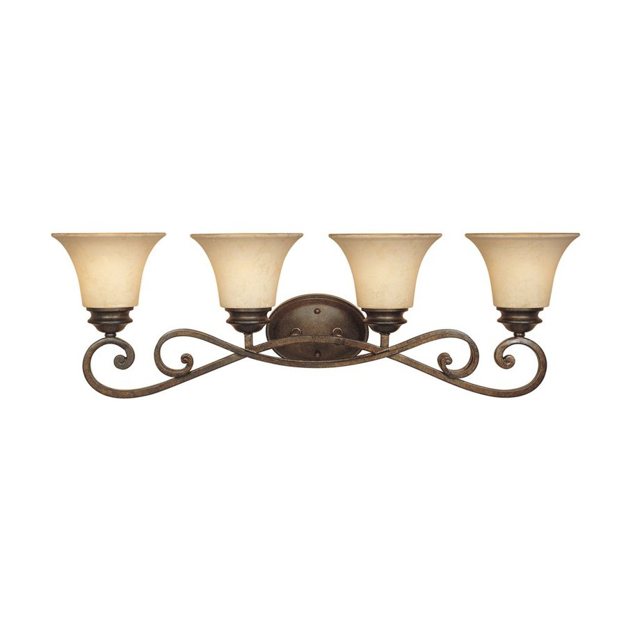 Designers Fountain 4 Light Mendocino Forged Sienna Bathroom Vanity Light