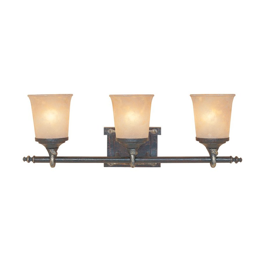 Designers Fountain 3 Light Austin Weathered Saddle Bathroom Vanity Light