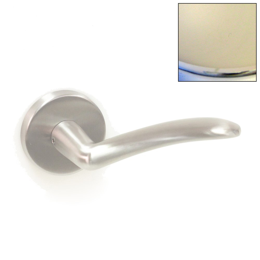 AHI Hardware Sigma Polished Stainless Steel Left Handed Dummy Door Lever