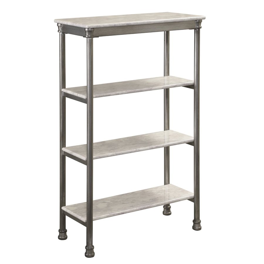 Home Styles 38 in H x 24 in W x 11 in D 3 Tier Steel Freestanding Shelving Unit