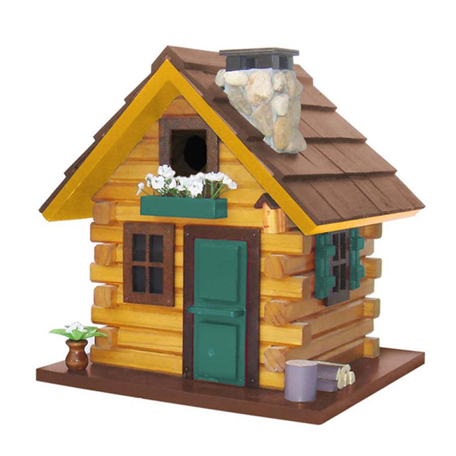 Home Bazaar 10.5 in W x 10.5 in H x 11.5 in D Light Brown Bird House