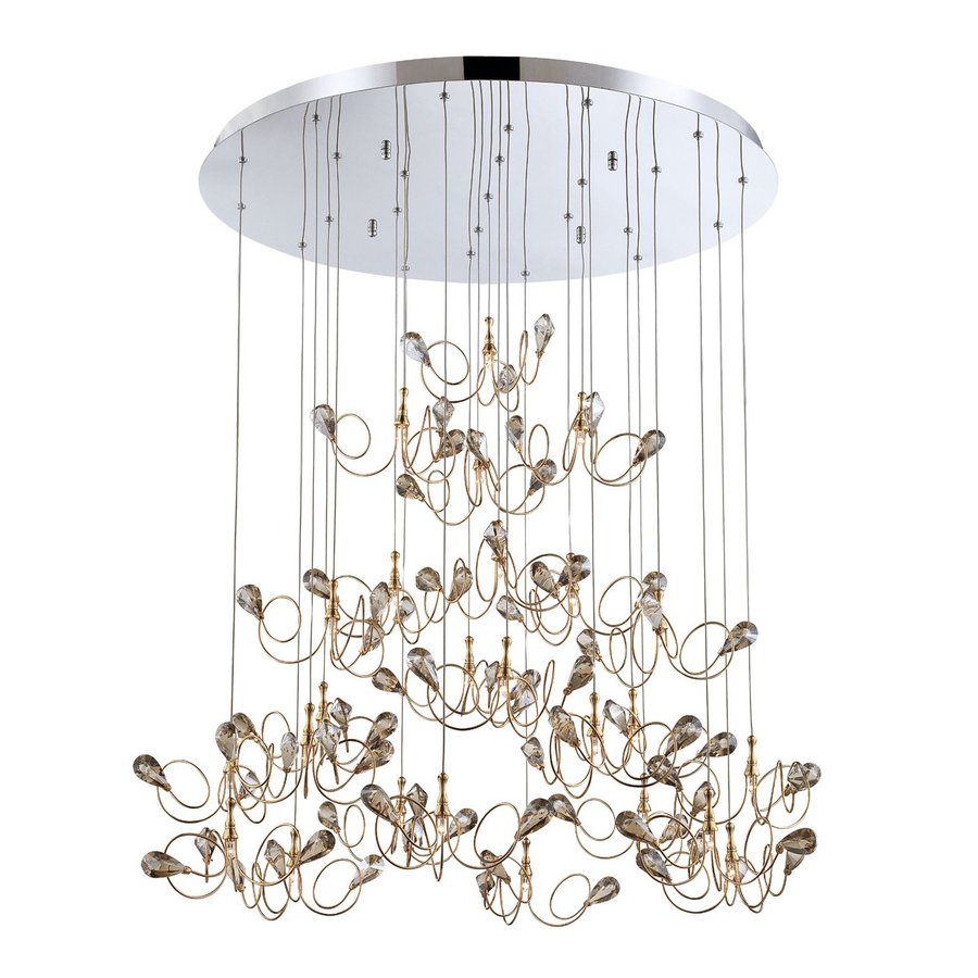 Eurofase Volare 25 Light Gold Chandelier