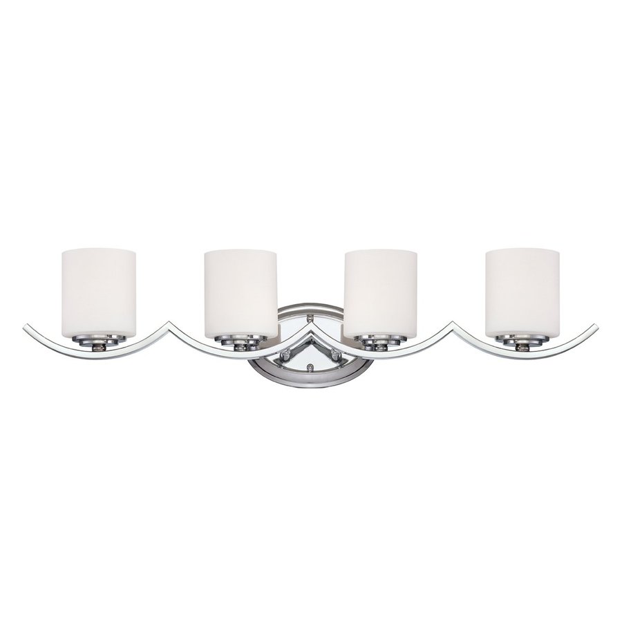 Eurofase 4 Light Beam Chrome Standard Bathroom Vanity Light