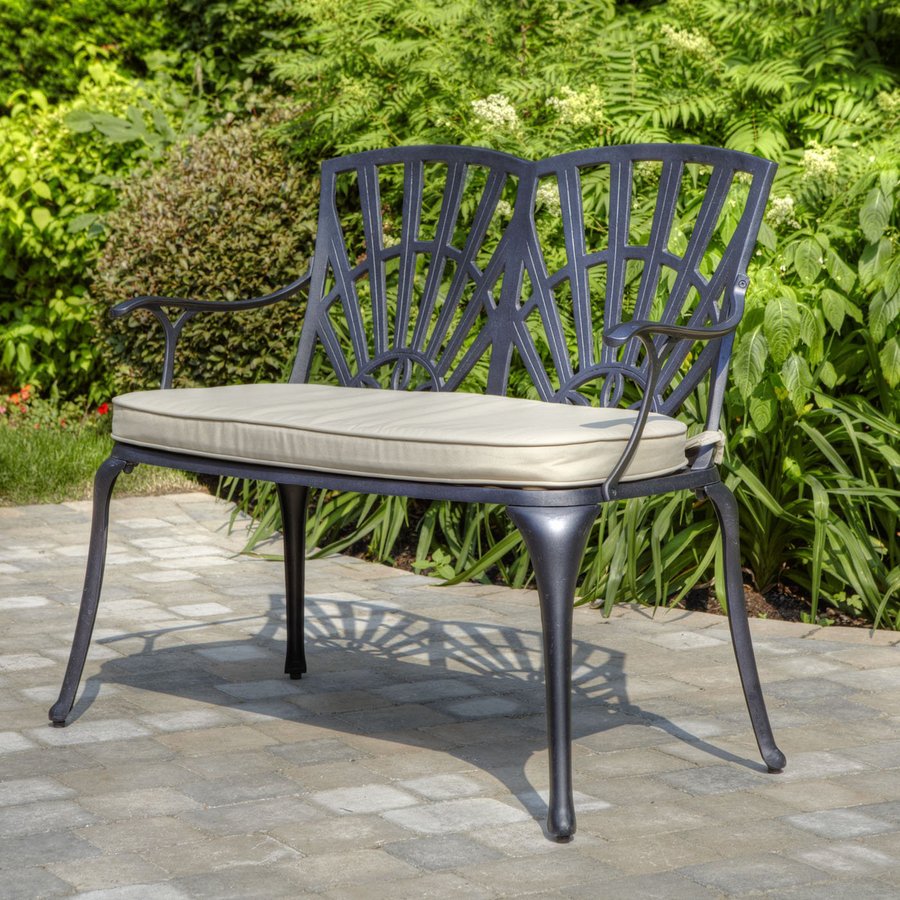 Gazebo Penguin 43.8 in L Aluminum Patio Bench