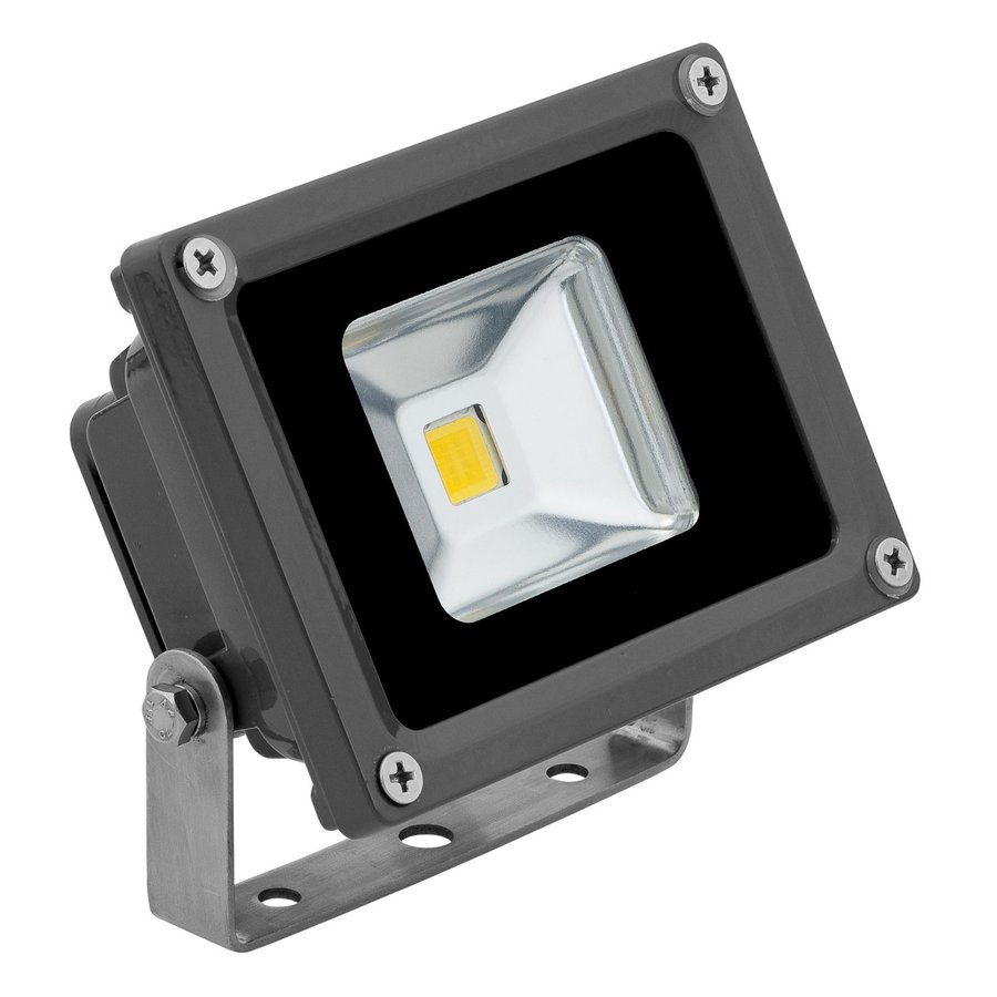 E LED Lighting 3.38 in 1 Head Led Grey Switch Controlled Flood Light