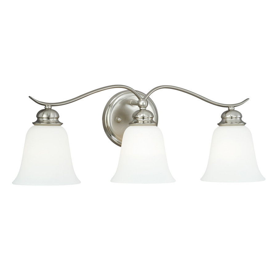 Cascadia 3 Light Darby Satin Nickel Bathroom Vanity Light