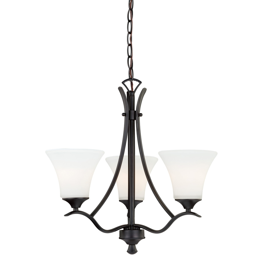 Cascadia Cordoba 20.5 in 3 Light Noble Bronze Shaded Chandelier