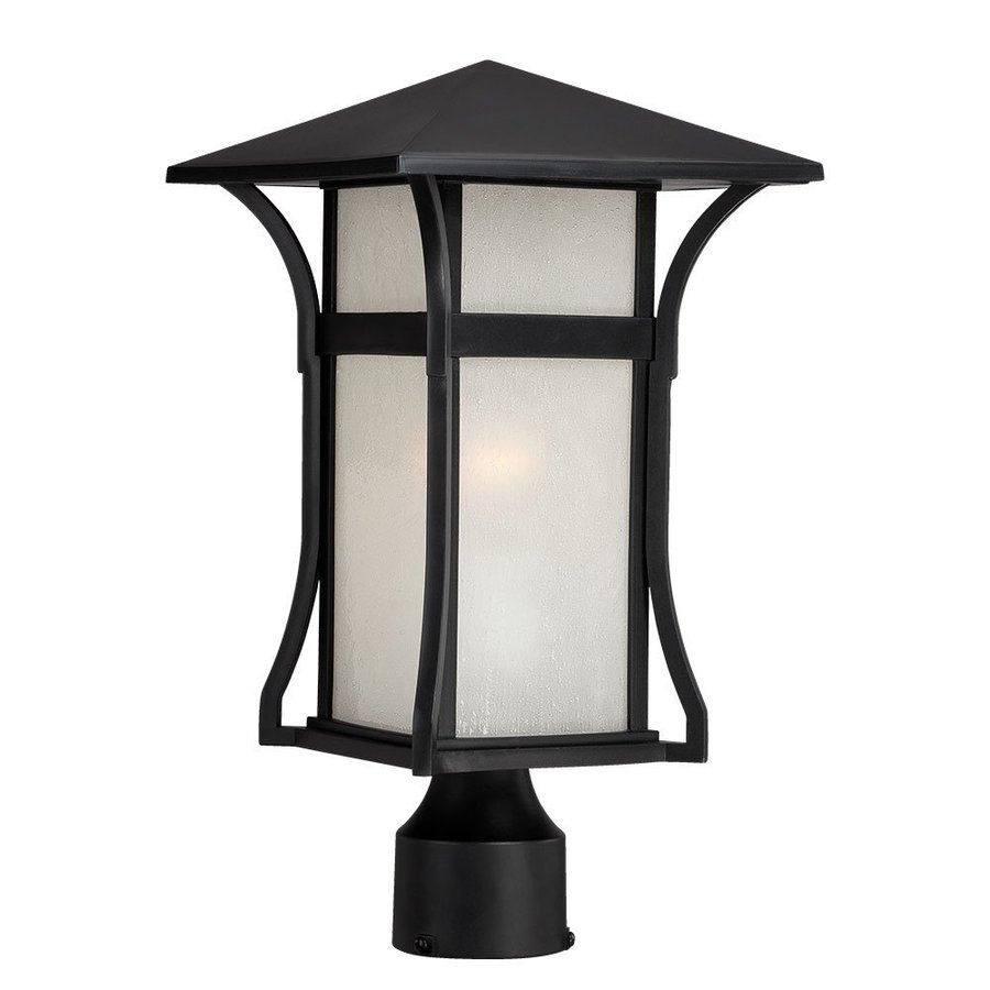 Acclaim Lighting Tahiti 15.375 in H Matte Black Post Light