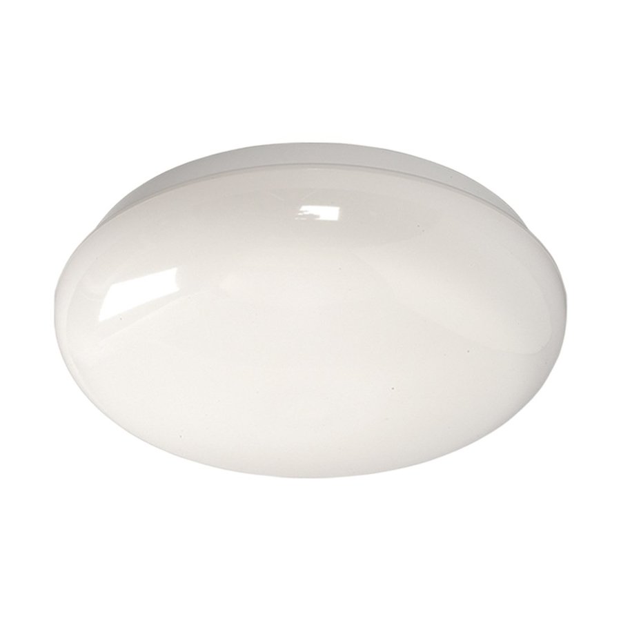 Galaxy White 13.75 in Flush Mount Fluorescent Light ENERGY STAR