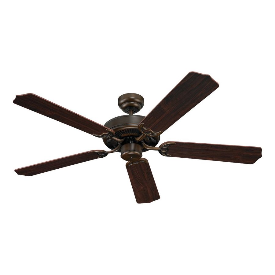 Sea Gull Lighting Quality Max 52 in Russet Bronze Downrod or Close Mount Indoor Ceiling Fan (5 Blade) ENERGY STAR