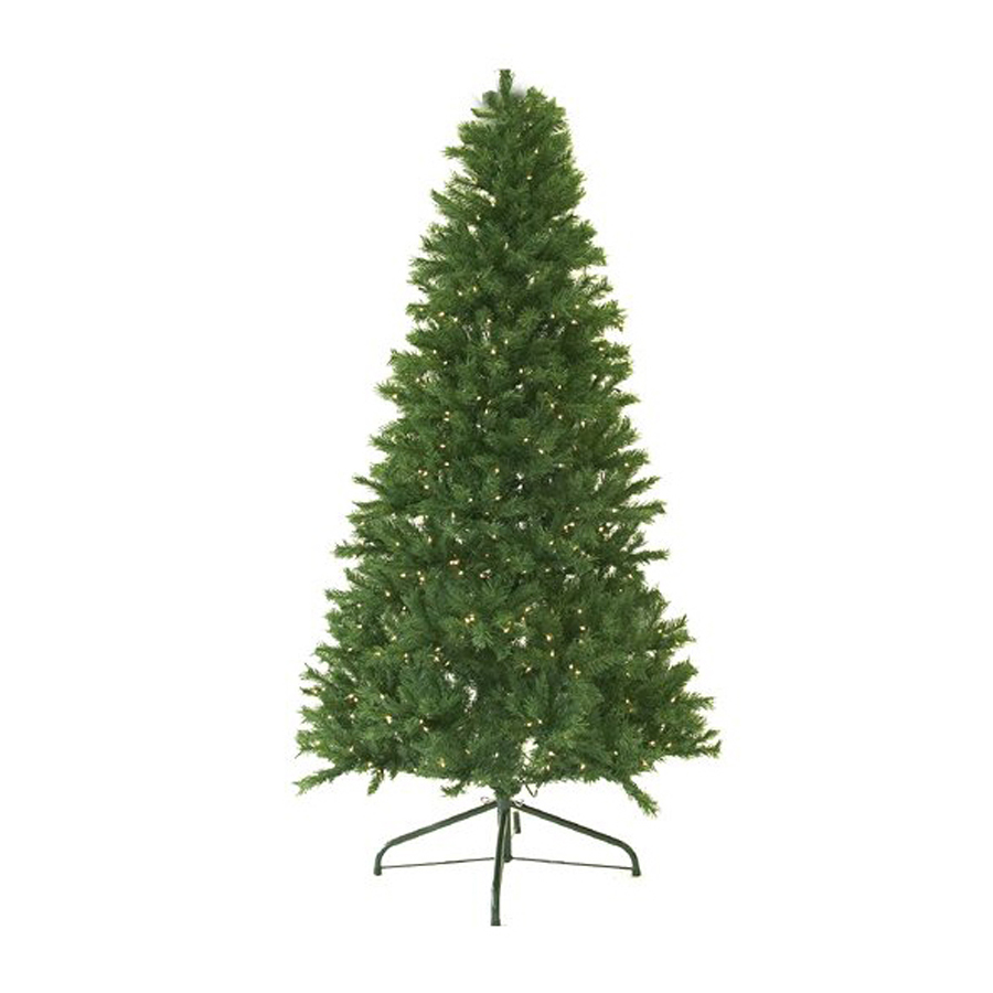 Christmas Central 4 ft Pre Lit Canadian Pine Artificial Christmas Tree with 400 Count White Incandescent Lights
