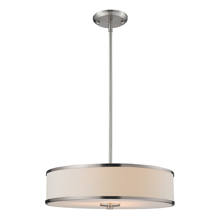 Z Lite Cameo 19.5 in W Pendant Light with White Shade