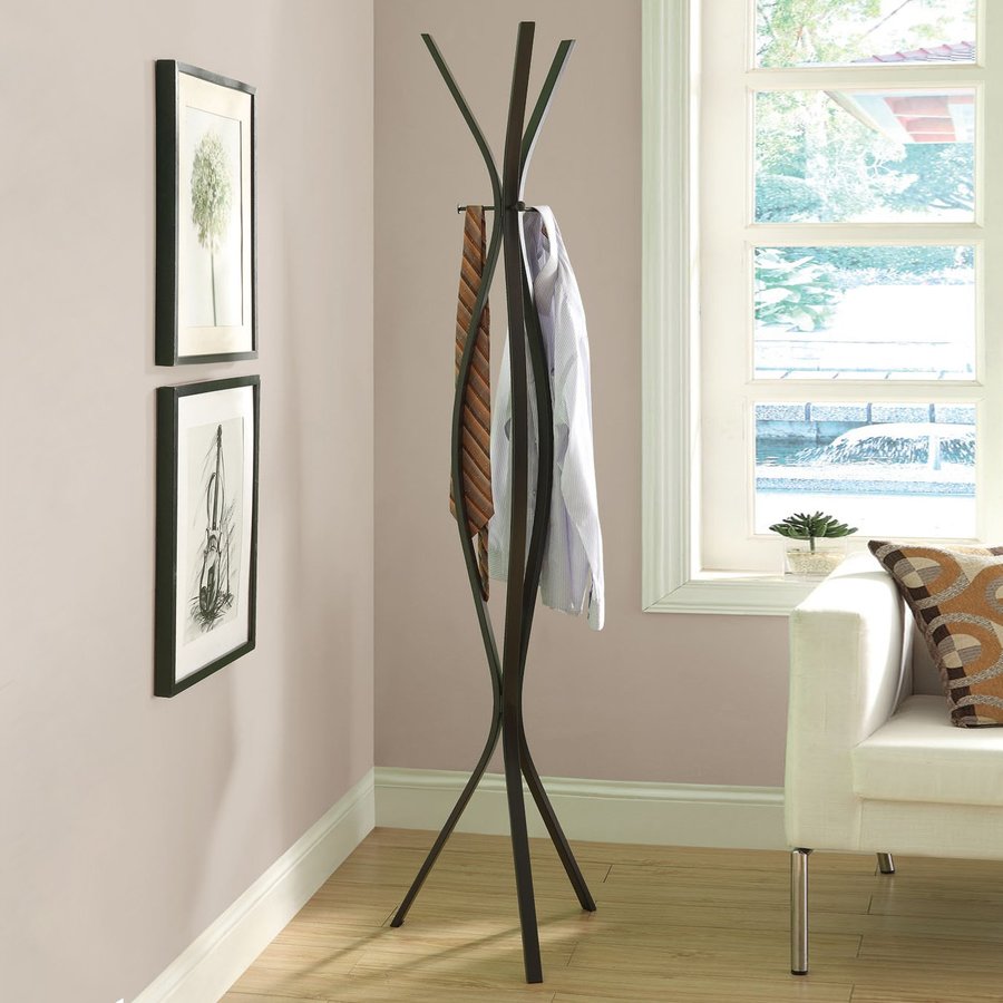 Monarch Specialties Cappuccino 3 Hook Coat Stand