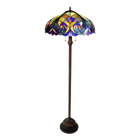 Floor Lamps At Lowes Display Product Reviews For Victorian 62 In Dark Antique Bronze Stick Floor Lamp With Tiffany