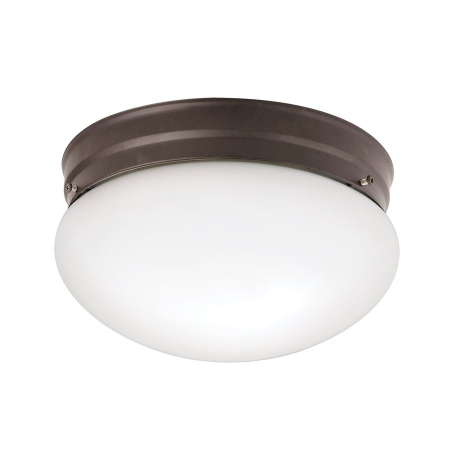 Kichler Lighting Ceiling Space 9.25 in W Olde Bronze Ceiling Flush Mount Light