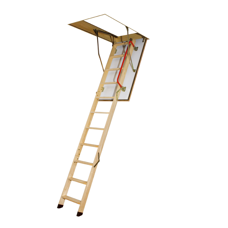 FAKRO 8 7/8 ft Wood 300 lb Type IA Attic Ladder