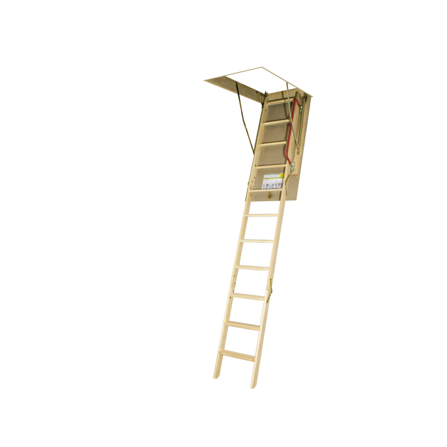 FAKRO 10 1/8 ft Wood 300 lb Type IA Attic Ladder