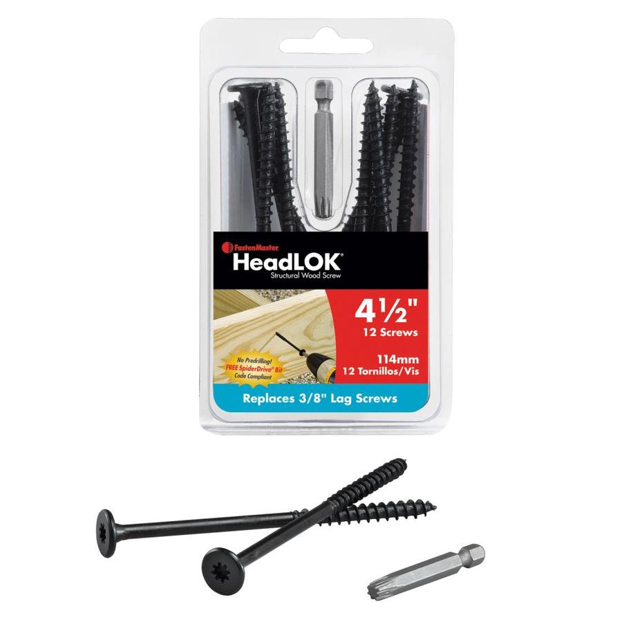 FastenMaster 12 Count 4 1/2 in Structural Wood Screws