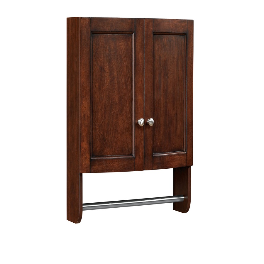 allen + roth Moravia 25 in H x 22 in W x 8.13 in D Sable Storage Cabinet