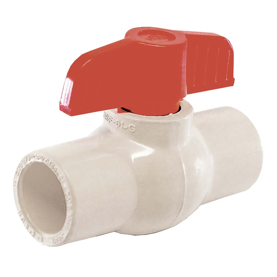 AMERICAN VALVE 1/2 in CPVC Socket In Line Ball Valve