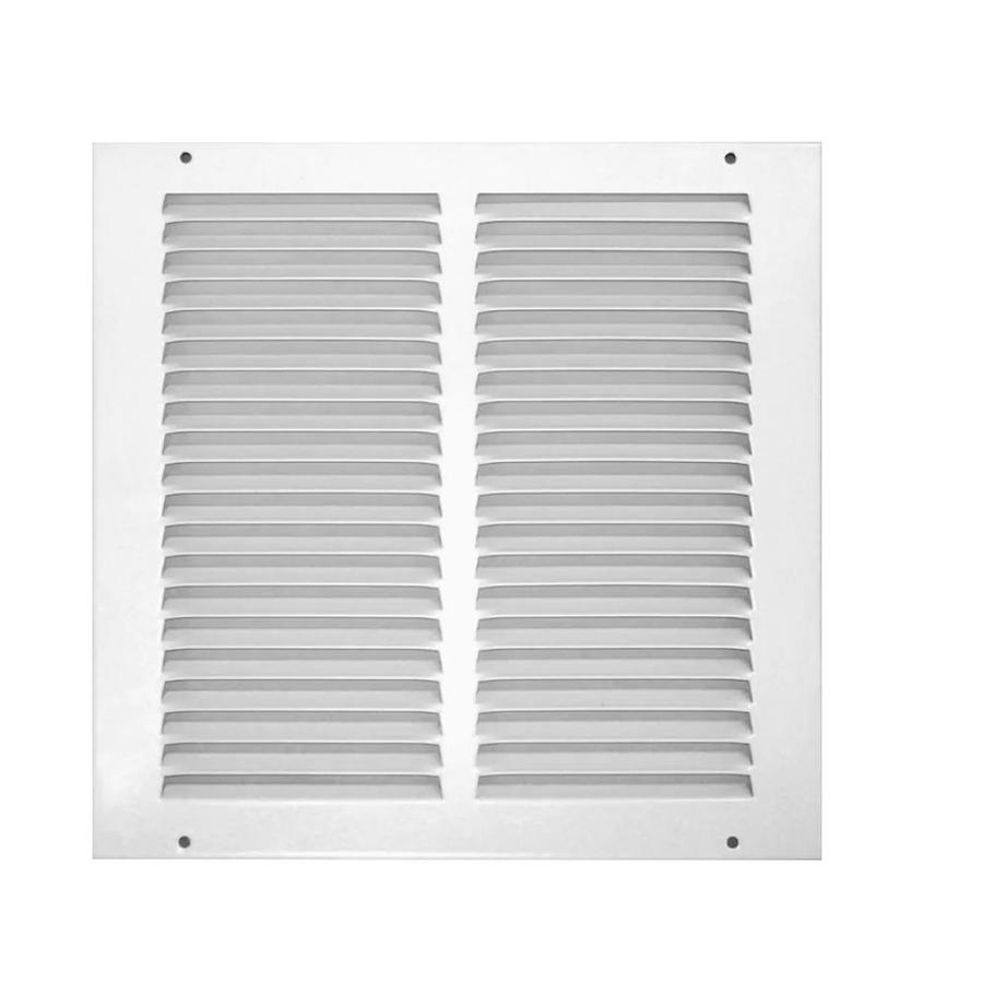 Accord 500 Series White Steel Louvered Sidewall/Ceiling Grilles (Rough Opening 14 in x 6 in; Actual 15.71 in x 7.7 in)