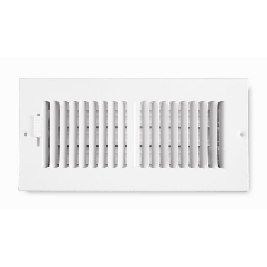 Accord Ventilation 202 Series Painted Steel Sidewall/Ceiling Register (Rough Opening 5 in x 12 in; Actual 13.75 in x 6.75 in)