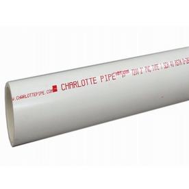 Charlotte Pipe 1-1/2-in x 10-ft 330 PSI Schedule 40 PVC Pressure Pipe