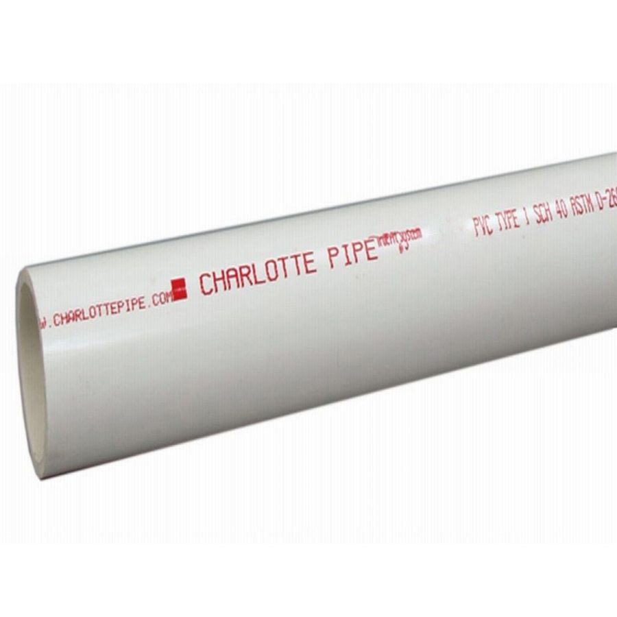 Charlotte Pipe 4 In x 20 Ft 220 Psi Schedule 40 Pvc Pressure Pipe