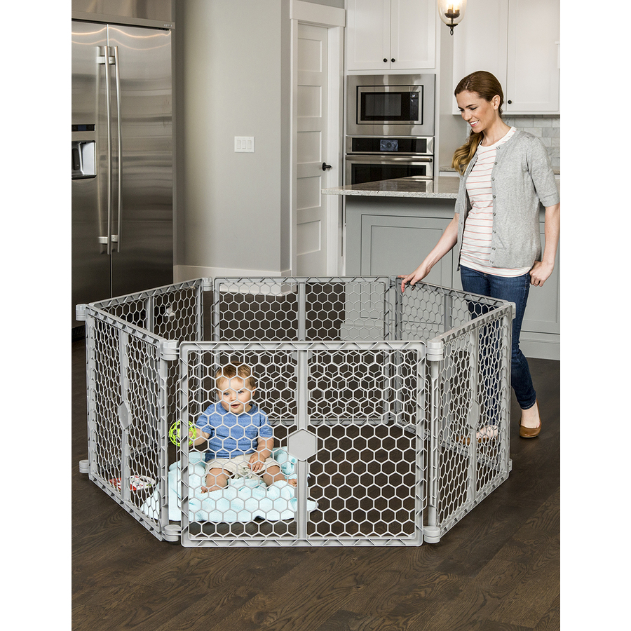 Regalo 192-in x 26-in Gray Plastic Safety Gate | 1360 DS