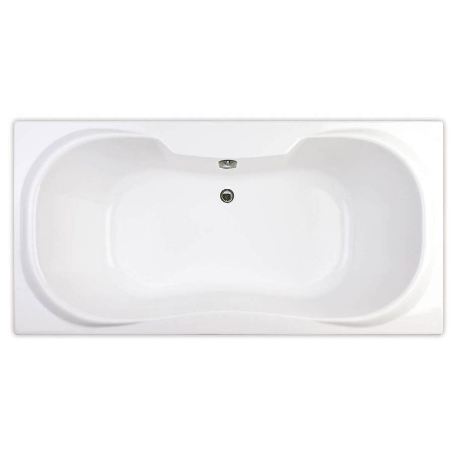 MAAX Cambridge 71.5 in L x 35.75 in W x 22 in H 2 Person White Hourglass in Rectangle Whirlpool Tub