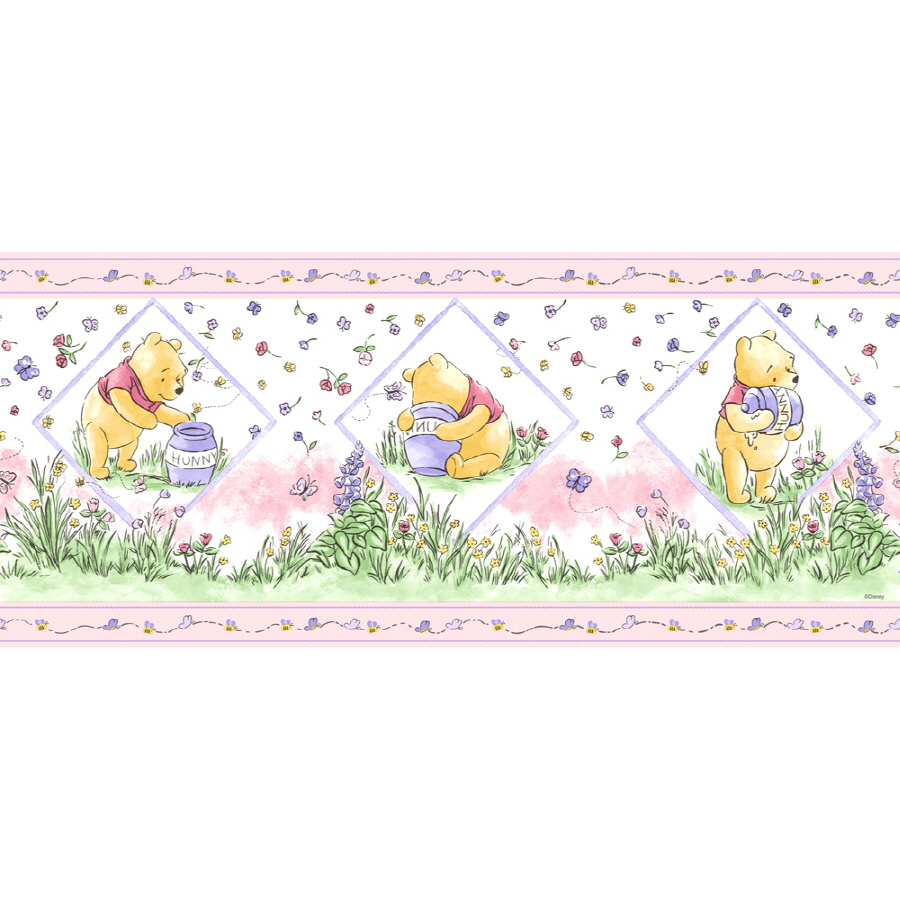 Ver IMPERIAL Winnie The Pooh Honey Pot Wallpaper Border at Lowes