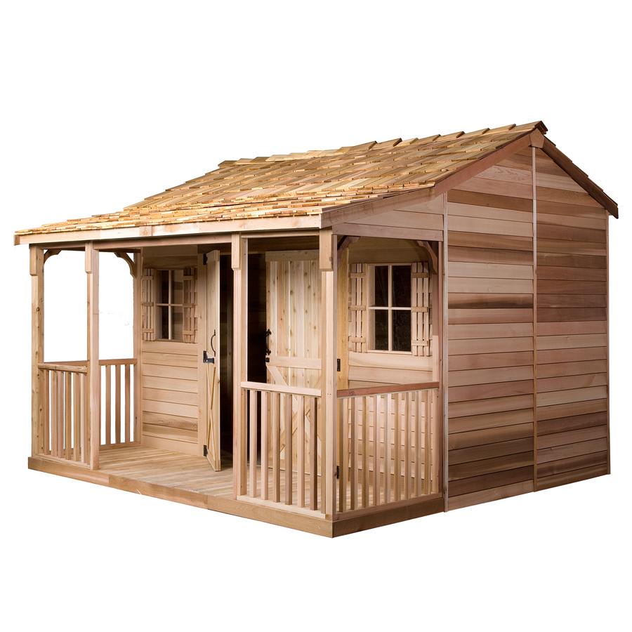 Cedarshedcedarshed 12 Ft X 14 Ft Ranchhouse Gable Cedar Wood Storage Shed Rh1214 Dailymail